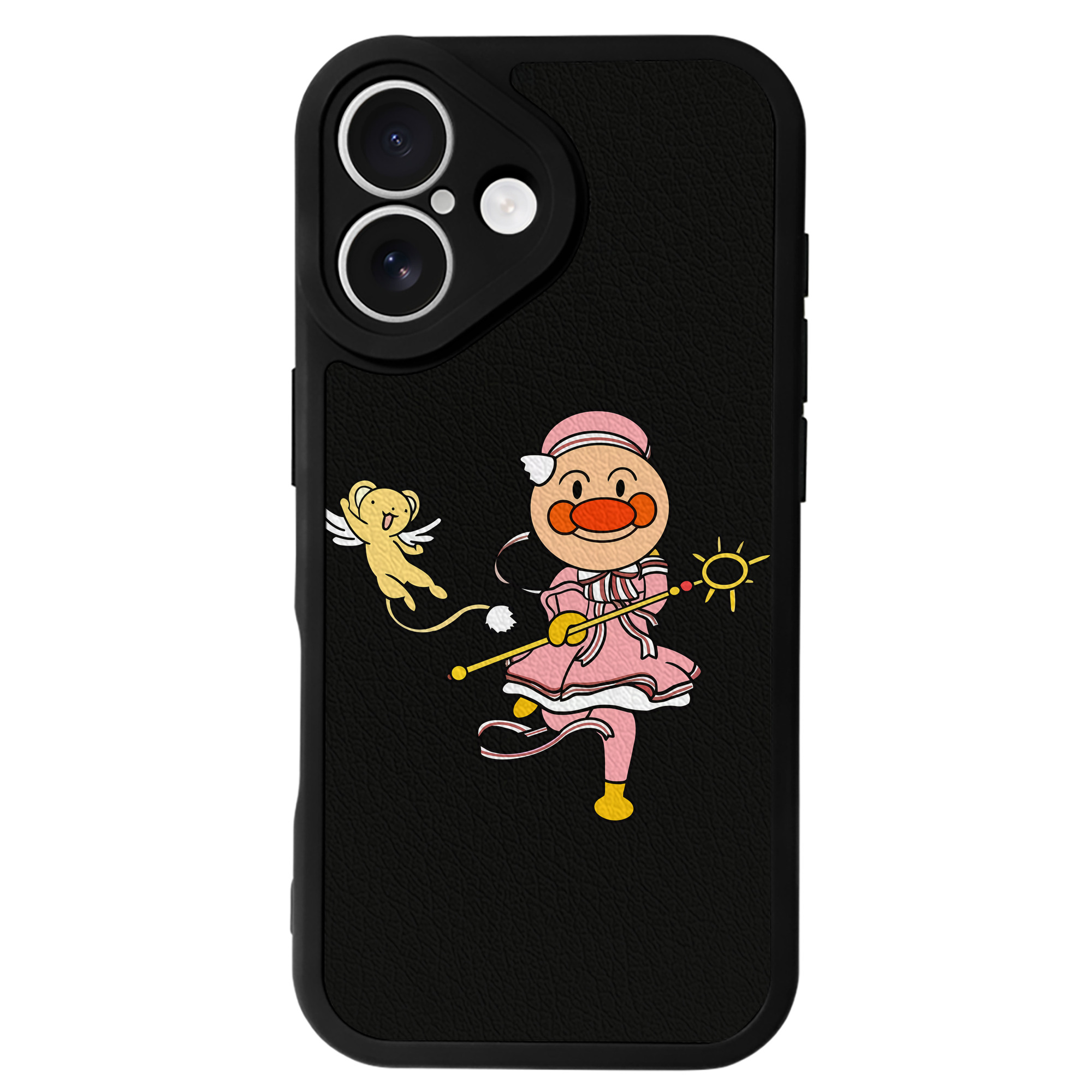 （画像用） アンパンマン Anpanman 【iPhone 16シリーズ対応】シリコンスマホケース（レザー調） 材質：シリコン